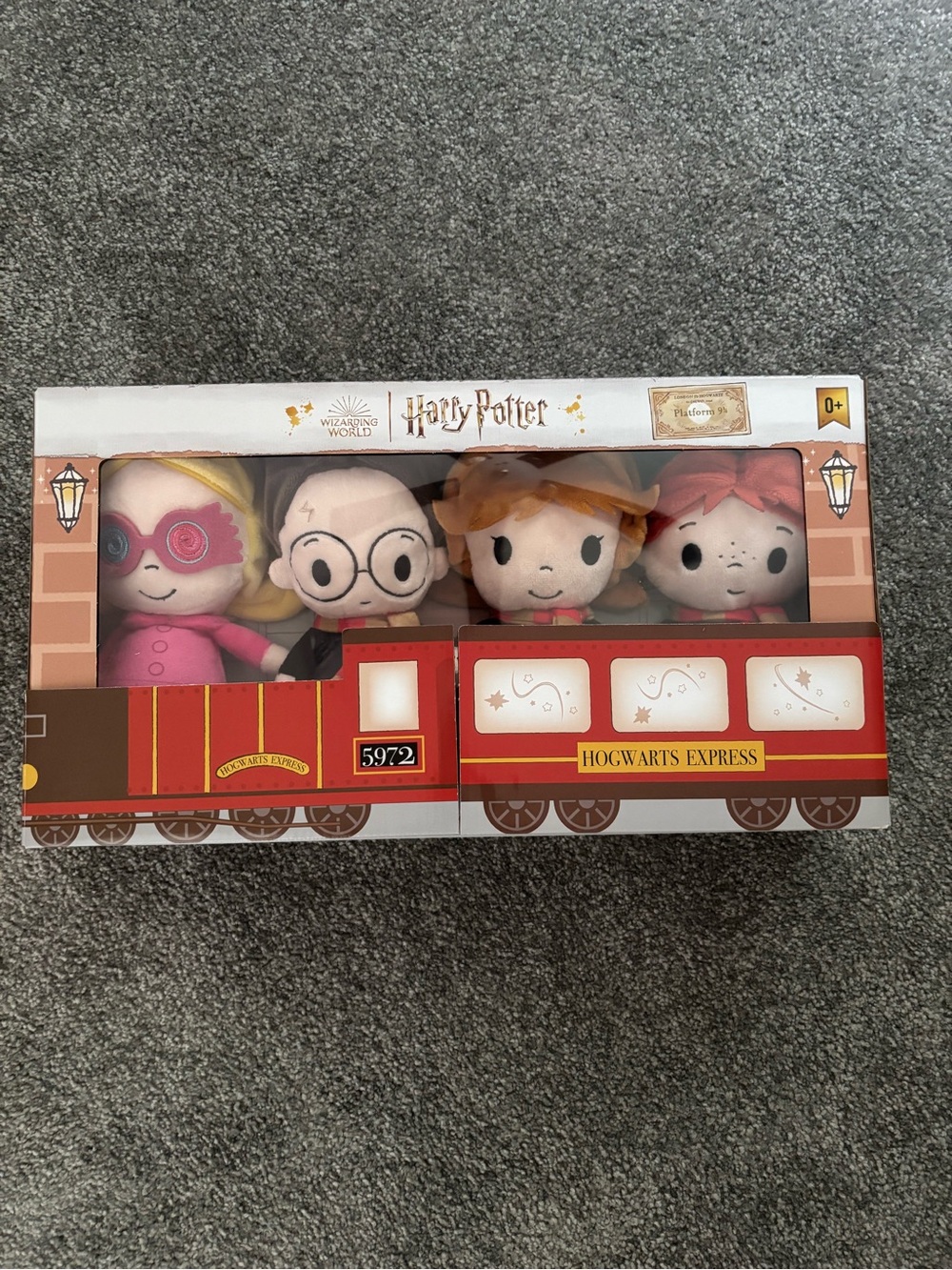 Harry Potter Hogwarts Express Plush Train Set - Red